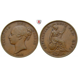 Grossbritannien, Victoria, Penny 1841, vz