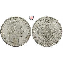 Österreich, Kaiserreich, Franz Joseph I., Gulden 1859, f.st