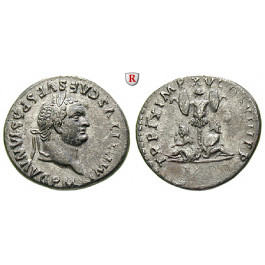 Römische Kaiserzeit, Titus, Denar 80, vz+/vz