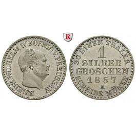 Brandenburg-Preussen, Königreich Preussen, Friedrich Wilhelm IV., Silbergroschen 1857, st