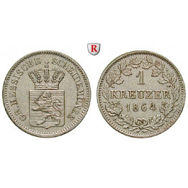 Hessen, Hessen-Darmstadt, Ludwig III., Kreuzer 1864, vz