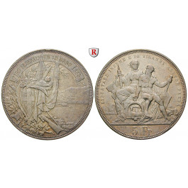 Schweiz, Eidgenossenschaft, 5 Franken 1883, ss