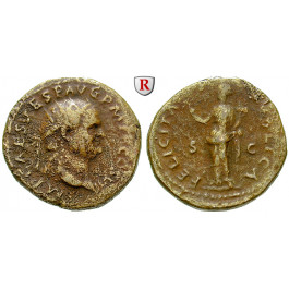 Römische Kaiserzeit, Vespasianus, Dupondius 76, f.ss