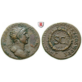 Römische Kaiserzeit, Traianus, Dupondius 116, ss/ss-vz