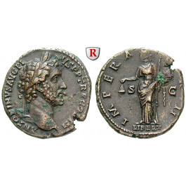 Römische Kaiserzeit, Antoninus Pius, As 143-144, ss-vz