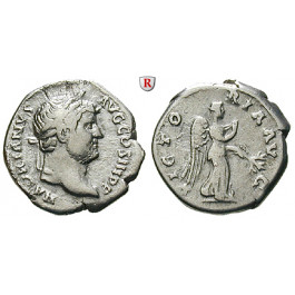 Römische Kaiserzeit, Hadrianus, Denar 134-138, ss+
