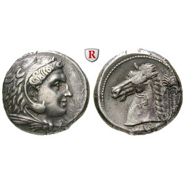Sizilien, Karthager in Sizilien, Tetradrachme 300-289 v.Chr., vz/ss-vz