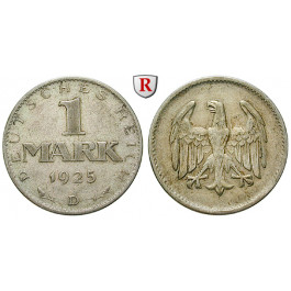 Weimarer Republik, 1 Mark 1925, D, ss, J. 311