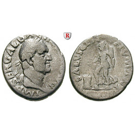 Römische Kaiserzeit, Galba, Denar 68, ss