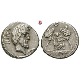 Römische Republik, L. Titurius Sabinus, Denar 89 v.Chr., ss-vz