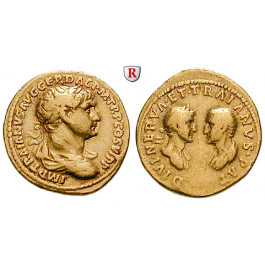 Römische Kaiserzeit, Traianus, Aureus 113, ss+