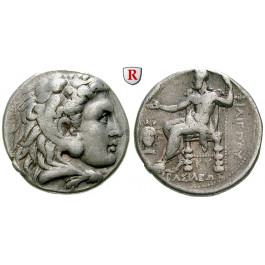 Makedonien, Königreich, Philipp III., Tetradrachme 323-317 v.Chr., ss+/ss