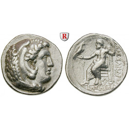 Makedonien, Königreich, Alexander III. der Grosse, Tetradrachme 328-323 v.Chr., ss-vz