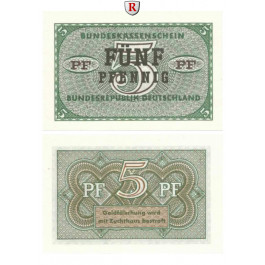 Bundesrepublik Deutschland, Bundeskassenscheine, 5 Pfennig o.D. (1967), I, Rb. 314