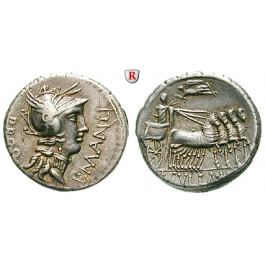 Römische Republik, L. Manlius Torquatus, Denar 82 v.Chr., vz