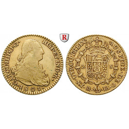 Spanien, Carlos IV., 2 Escudos 1801, ss