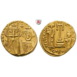 Byzanz, Constans II. und Constantinus IV., Solidus 661-663, ss+