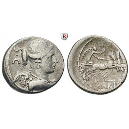 Römische Republik, T. Carisius, Denar 46 v. Chr., ss