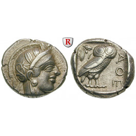 Attika, Athen, Tetradrachme 2. Hälfte 5.Jh. v.Chr., ss-vz
