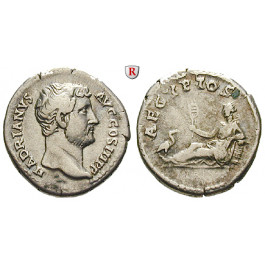 Römische Kaiserzeit, Hadrianus, Denar 134-138, ss+