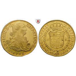 Peru, Carlos IV., 8 Escudos 1792, ss-vz