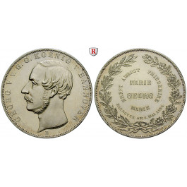 Braunschweig, Königreich Hannover, Georg V., Vereinsdoppeltaler 1854, vz+