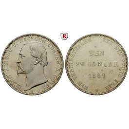 Sachsen, Sachsen-Coburg-Gotha, Ernst II., Vereinstaler 1869, vz