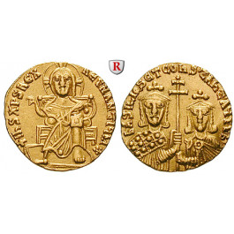 Byzanz, Basilius I. und Constantinus, Solidus 868-879, vz