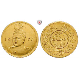 Iran, Sultan Ahmad Shah, 1/2 Toman 1915, vz+