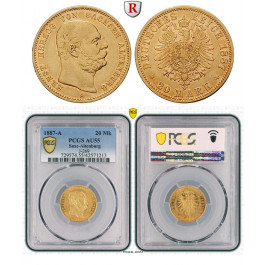 Deutsches Kaiserreich, Sachsen-Altenburg, Ernst, 20 Mark 1887, A, ss-vz/vz, J. 269