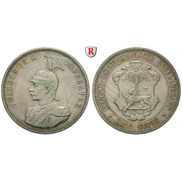 Nebengebiete, Deutsch-Ostafrika, 1 Rupie 1890, vz/vz-st, J. 713