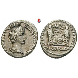 Römische Kaiserzeit, Augustus, Denar 2 v.-4 n.Chr., ss+