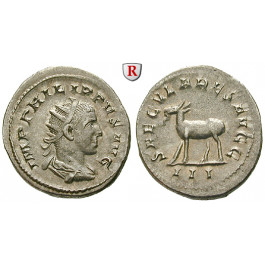 Römische Kaiserzeit, Philippus II., Antoninian 247-248, vz
