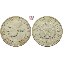 Drittes Reich, 5 Reichsmark 1933, Luther, G, ss-vz, J. 353