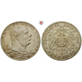 Deutsches Kaiserreich, Sachsen-Altenburg, Ernst, 5 Mark 1903, Regierungsjubiläum, A, f.vz/vz-st, J. 144