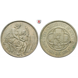 Schweiz, Eidgenossenschaft, 5 Franken 1865, vz