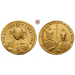 Byzanz, Constantinus VII. und Romanus II., Solidus 950-955, vz