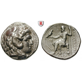 Makedonien, Königreich, Alexander III. der Grosse, Tetradrachme 311-305 v.Chr., ss-vz
