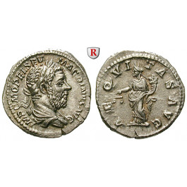 Römische Kaiserzeit, Macrinus, Denar 218, vz+