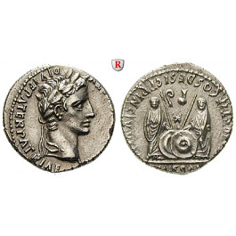 Römische Kaiserzeit, Augustus, Denar 2 v.-4 n.Chr., vz