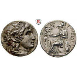 Thrakien, Königreich, Lysimachos, Tetradrachme 323-281 v.Chr., ss-vz