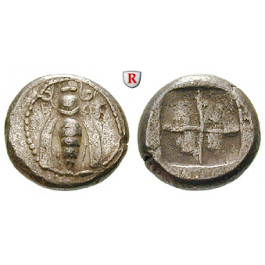 Ionien, Ephesos, Drachme 500-420 v.Chr., ss-vz