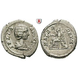 Römische Kaiserzeit, Julia Domna, Frau des Septimius Severus, Denar 198, vz