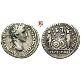 Römische Kaiserzeit, Augustus, Denar 2 v.-4 n.Chr., ss