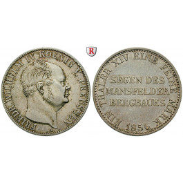 Brandenburg-Preussen, Königreich Preussen, Friedrich Wilhelm IV., Ausbeutetaler 1856, f.vz