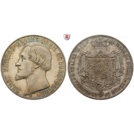 Sachsen, Sachsen-Coburg-Gotha, Ernst II., Vereinsdoppeltaler 1854, ss-vz/f.vz