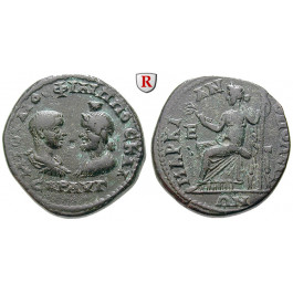 Römische Provinzialprägungen, Thrakien-Donaugebiet, Markianopolis, Philippus II., Bronze 247-249, ss-vz