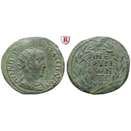 Römische Provinzialprägungen, Kilikien, Anemurion, Valerianus I., Bronze Jahr 3 = 255-256, vz/ss-vz