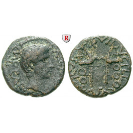 Römische Provinzialprägungen, Phönizien, Berytus, Statthalter P. Quinctilius Varus, Bronze 6-4 v.Chr., ss+