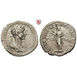 Römische Kaiserzeit, Hadrianus, Denar 117, ss+